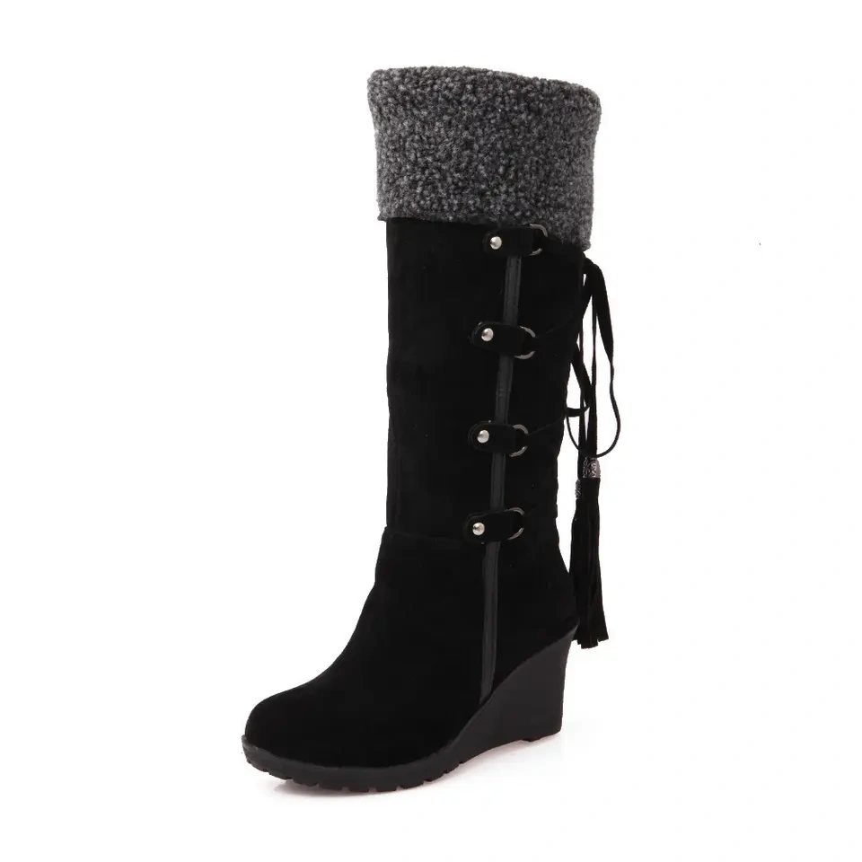 Wholesale Winter Women's Thermal Soft And Comfortable Midi Boots Anti-Slip Soft And Thicken Shoes For Women