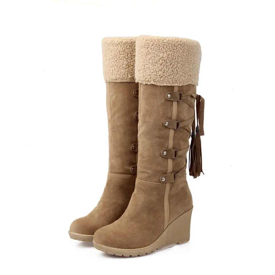 Wholesale Winter Women's Thermal Soft And Comfortable Midi Boots Anti-Slip Soft And Thicken Shoes For Women