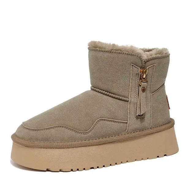 Wholesale winter thick snow boots women's warm non-slip outsole cotton shoes
