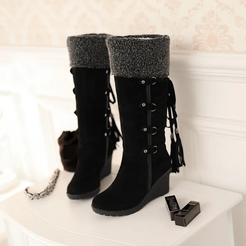Wholesale Winter Women's Thermal Soft And Comfortable Midi Boots Anti-Slip Soft And Thicken Shoes For Women