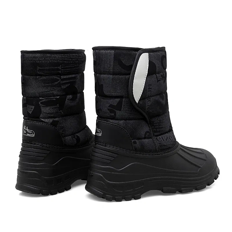 Winter Thicken Warm Plush Lining Fishing Boots Anti-Slip Wear-Resistance Outsole Thermal And Waterproof Snow Boots