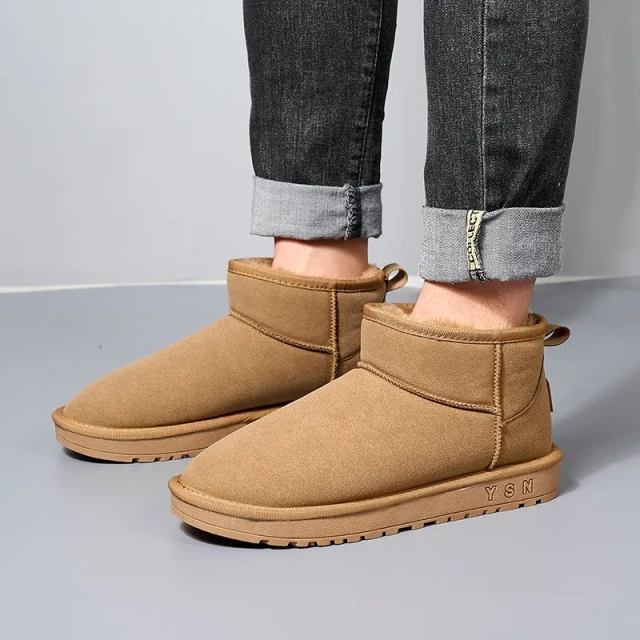 Support customization winter thick bottom men and women plus fleece thickened non-slip snow cotton