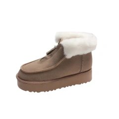 Thicken Bottom Women's Warm Plush Lining Winter Snow Shoes Anti-Slip Outsole Soft And Comfortable Shoes For Women