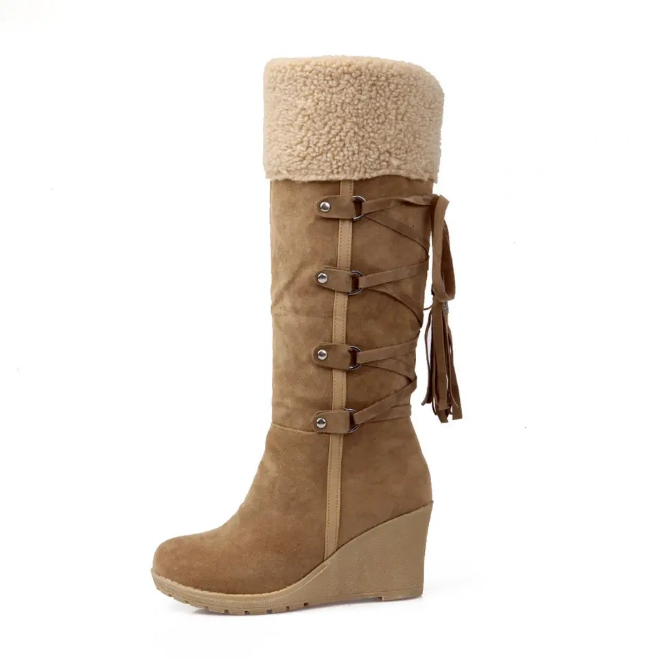 Wholesale Winter Women's Thermal Soft And Comfortable Midi Boots Anti-Slip Soft And Thicken Shoes For Women