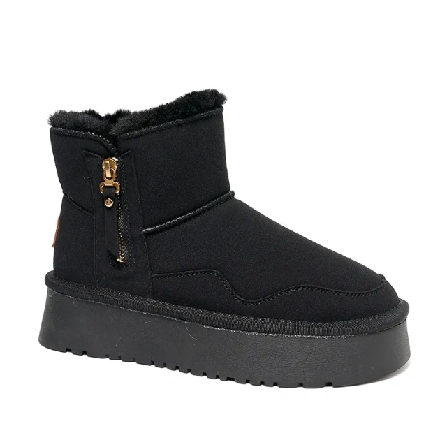 Wholesale winter thick snow boots women's warm non-slip outsole cotton shoes