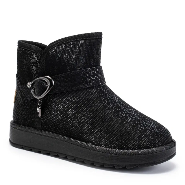 Women Winter Outdoor Warm Plush Flat Snow Boots Anti-Slip And Comfortable Snow Winter Shoes For Women