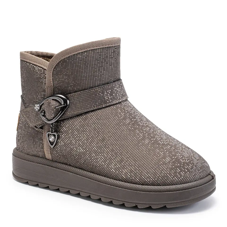 Women Winter Outdoor Warm Plush Flat Snow Boots Anti-Slip And Comfortable Snow Winter Shoes For Women