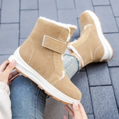 Wholesale Women's Warm Plush Lining Anti-Slip Outsole Snow Boots Fashion And Comfortable Winter Shoes For Women