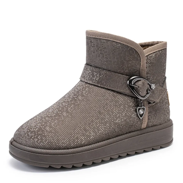 Women Winter Outdoor Warm Plush Flat Snow Boots Anti-Slip And Comfortable Snow Winter Shoes For Women