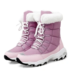 Winter New Mid High Top Line Warm and Plush Thickened Snow Boots Casual Warm Women's Snow Boots For Women