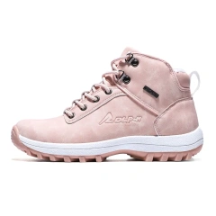 Women's winter high top fashion new outdoor sport snow boots plush and thickened warm pink snow boots for ladies