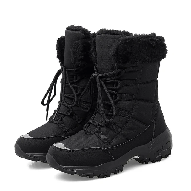 Winter New Mid High Top Line Warm and Plush Thickened Snow Boots Casual Warm Women's Snow Boots For Women