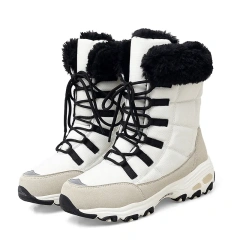 Winter New Mid High Top Line Warm and Plush Thickened Snow Boots Casual Warm Women's Snow Boots For Women