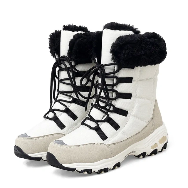 Winter New Mid High Top Line Warm and Plush Thickened Snow Boots Casual Warm Women's Snow Boots For Women