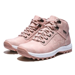 Women's winter high top fashion new outdoor sport snow boots plush and thickened warm pink snow boots for ladies