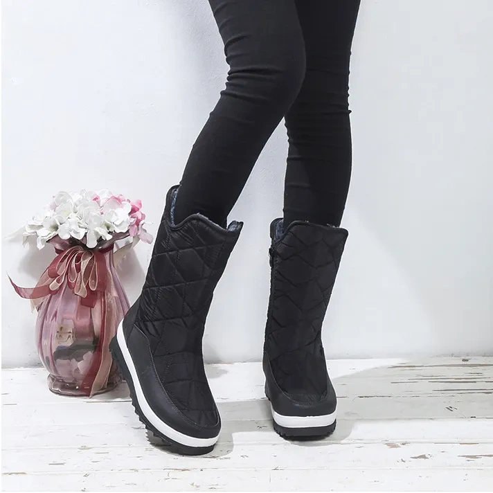 Winter New Fashion Student Casual Plush Boots Girls Snow Shoes Women Plush Warm Warm Short Boots Female