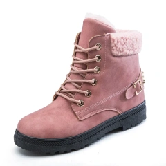 Fashion Trend Thick Plush Women's Snow Boots Shoes Winter New Warm Lardies Rivets Short Snow Martin Boots
