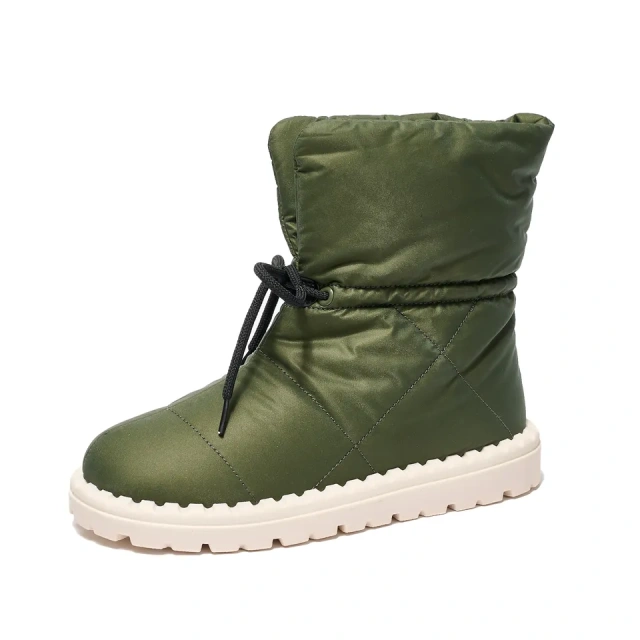 New winter women's casual warm plush waterproof snow boots shoes fashion flat anti-slip outsole women's snow boots