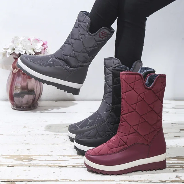 Winter New Fashion Student Casual Plush Boots Girls Snow Shoes Women Plush Warm Warm Short Boots Female