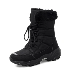 Winter New Mid High Top Line Warm and Plush Thickened Snow Boots Casual Warm Women's Snow Boots For Women