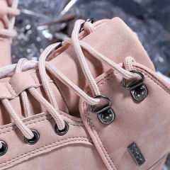 Women's winter high top fashion new outdoor sport snow boots plush and thickened warm pink snow boots for ladies