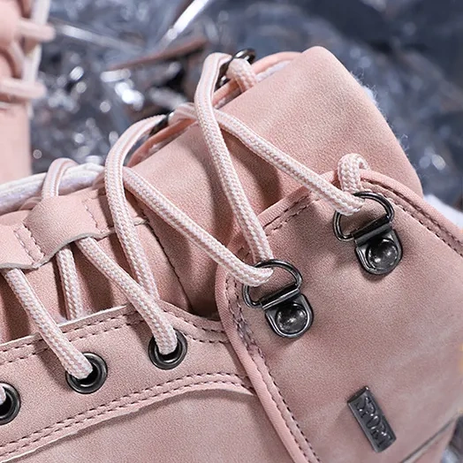 Women's winter high top fashion new outdoor sport snow boots plush and thickened warm pink snow boots for ladies