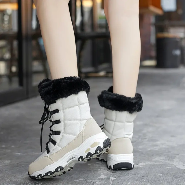 Winter New Mid High Top Line Warm and Plush Thickened Snow Boots Casual Warm Women's Snow Boots For Women