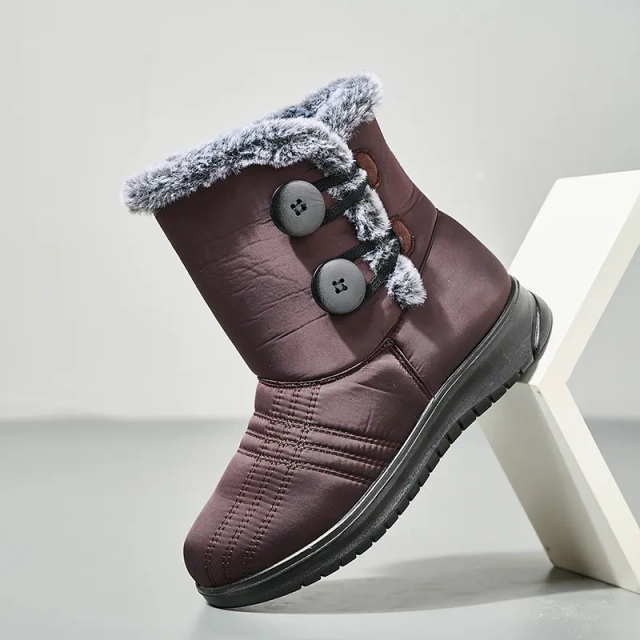 Winter oversized snow boots for outdoor travel, thickened high top cotton boots for women