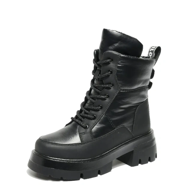 Autumn And Winter New Round Toe Thick Outsole Women's Snow Boots Water Platform Mid Snow Boots For Ladies