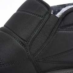 Large size women' s winter plush warm snow boots women' s waterproof men's flat PU outsole plush snow boots