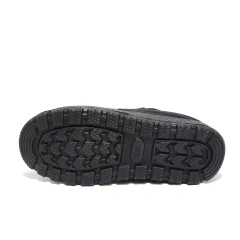 Large size women' s winter plush warm snow boots women' s waterproof men's flat PU outsole plush snow boots