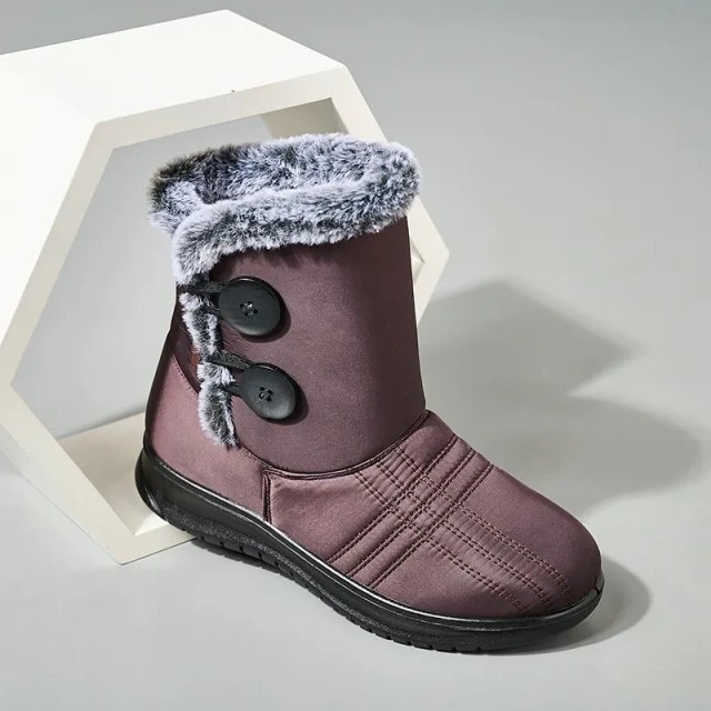 Winter oversized snow boots for outdoor travel, thickened high top cotton boots for women
