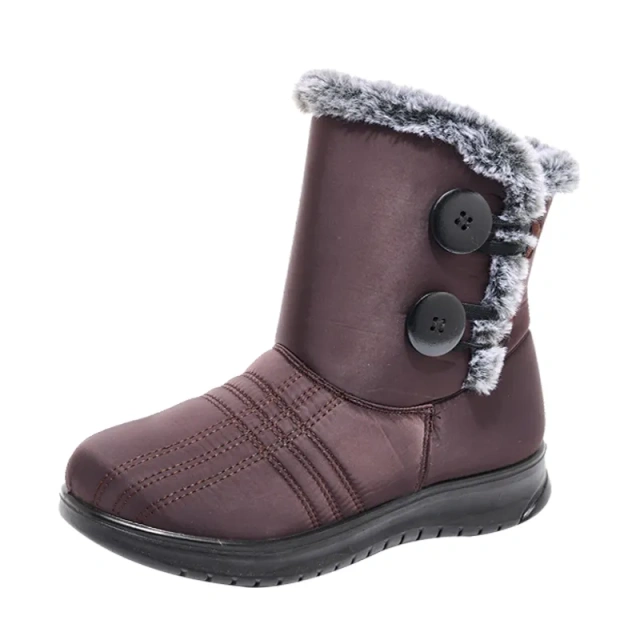 Winter oversized snow boots for outdoor travel, thickened high top cotton boots for women
