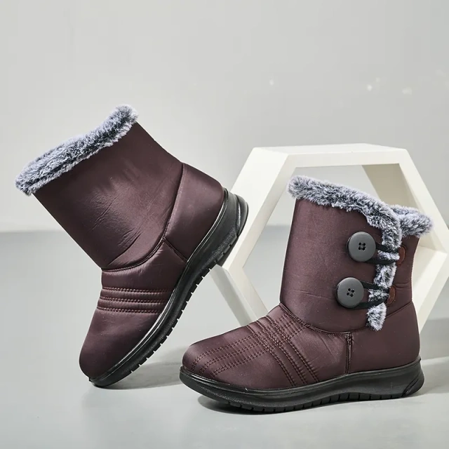 Winter oversized snow boots for outdoor travel, thickened high top cotton boots for women