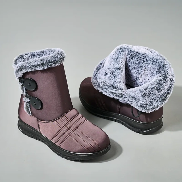 Winter oversized snow boots for outdoor travel, thickened high top cotton boots for women