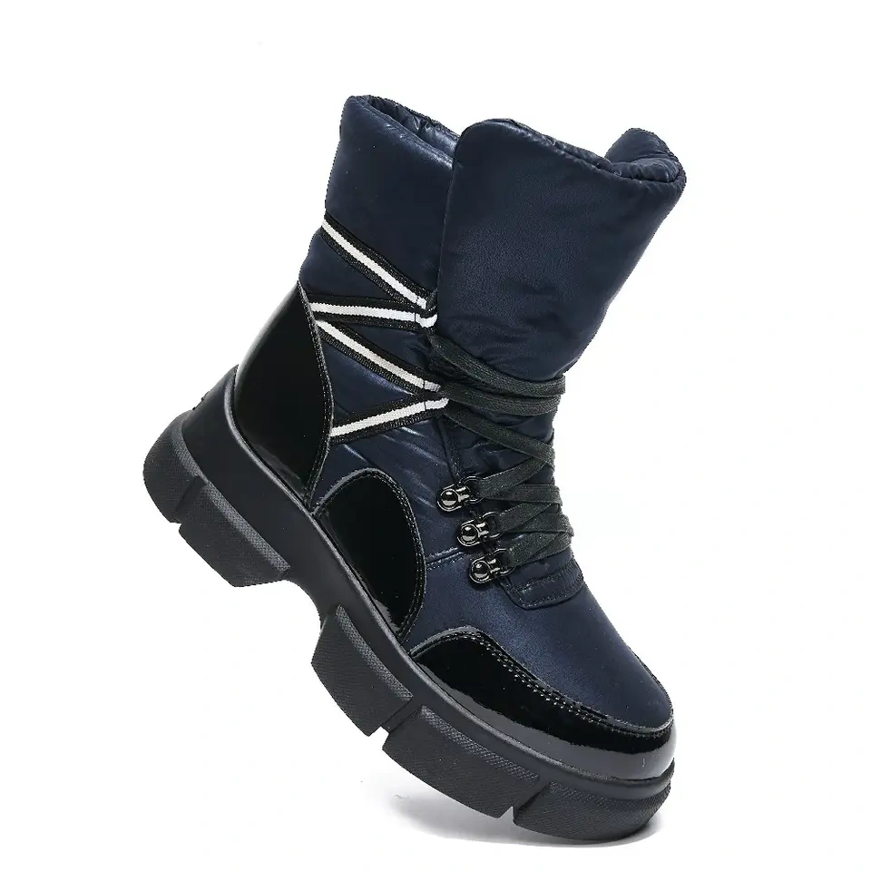 Winter warm plush anti-slip outsole short snow boots for ladies fashion popular waterproof women snow boots