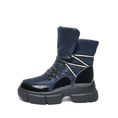 Winter warm plush anti-slip outsole short snow boots for ladies fashion popular waterproof women snow boots