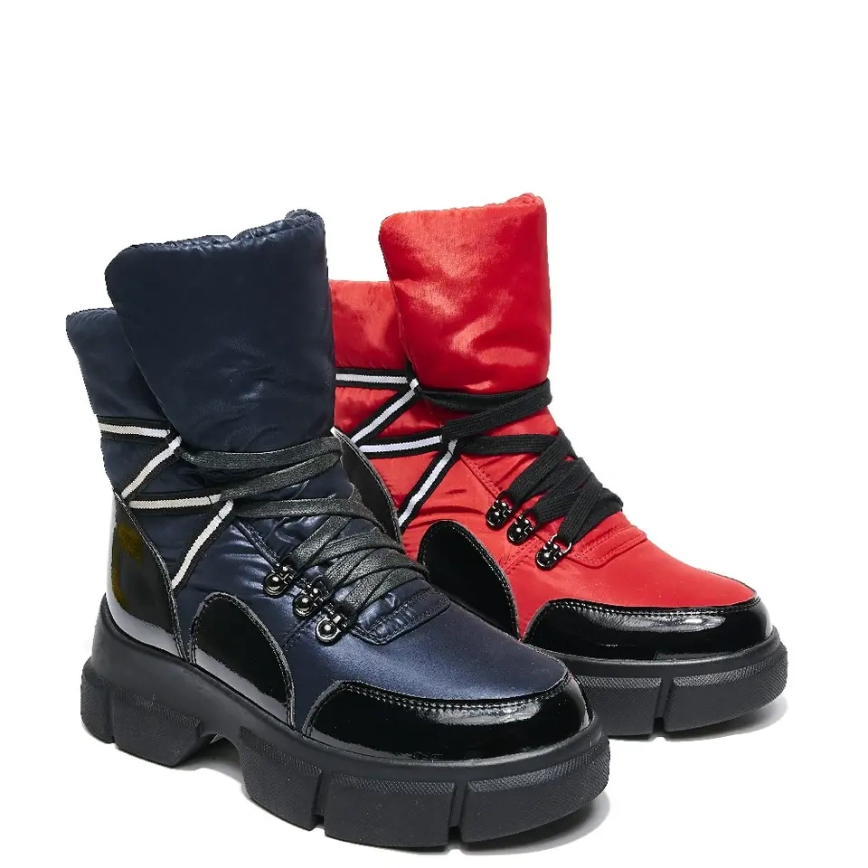 Winter warm plush anti-slip outsole short snow boots for ladies fashion popular waterproof women snow boots