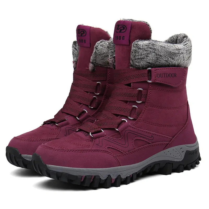 Large size lovers snow boots cotton shoes wholesale winter plush cotton shoes outdoor sports shoes