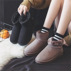 Snow boots for women's anti slip winter plush new fashion warm short boots