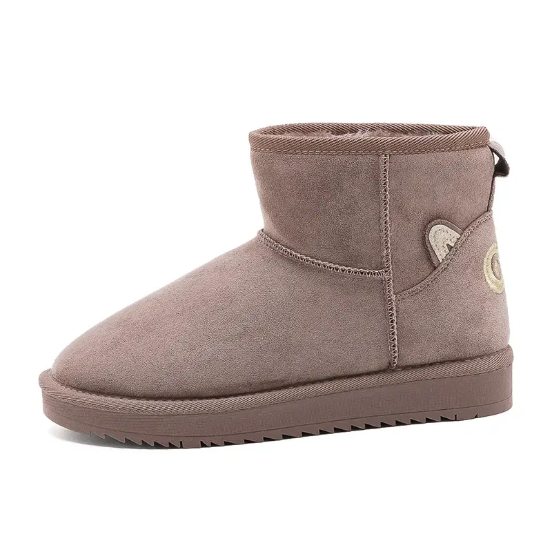 Snow boots for women's anti slip winter plush new fashion warm short boots