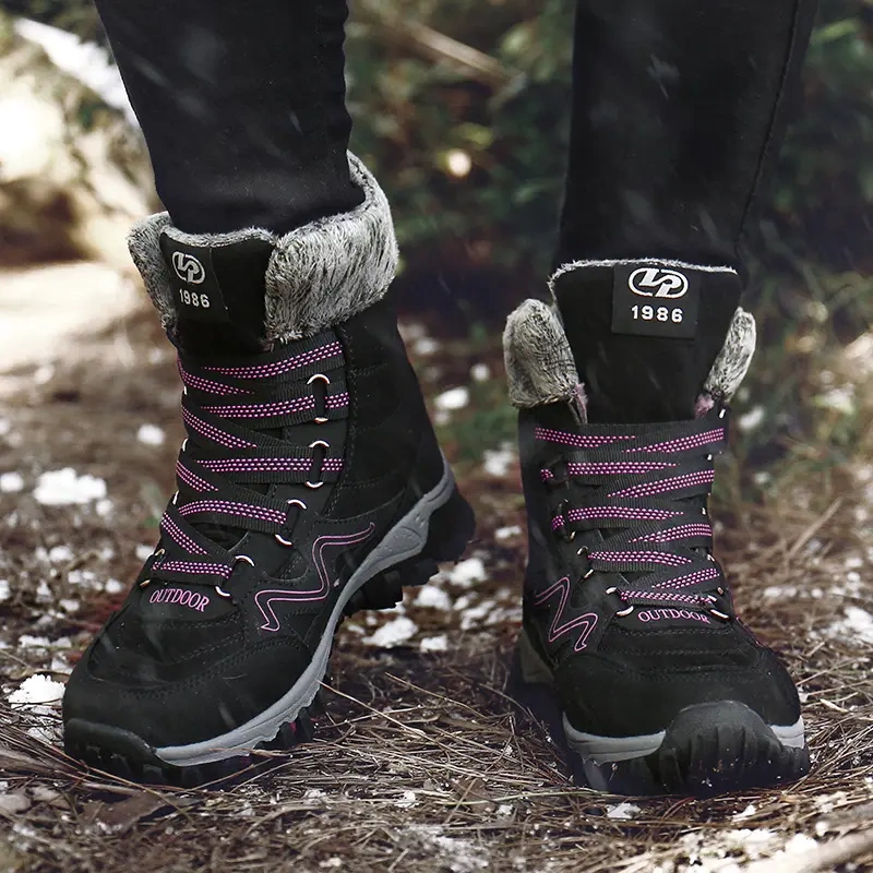 Large size lovers snow boots cotton shoes wholesale winter plush cotton shoes outdoor sports shoes