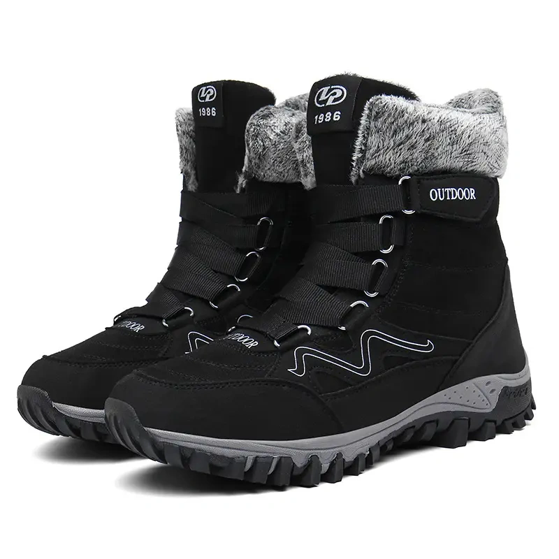 Large size lovers snow boots cotton shoes wholesale winter plush cotton shoes outdoor sports shoes