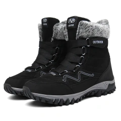 Large size lovers snow boots cotton shoes wholesale winter plush cotton shoes outdoor sports shoes