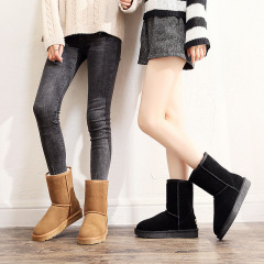 Women's Winter Boots Warm Classic Winter Fashion Knee High Shoes Fur Skin Woman Snow Boots