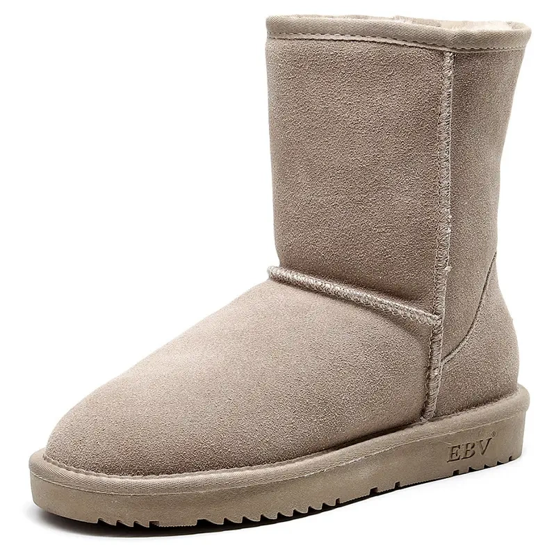 Women's Winter Boots Warm Classic Winter Fashion Knee High Shoes Fur Skin Woman Snow Boots