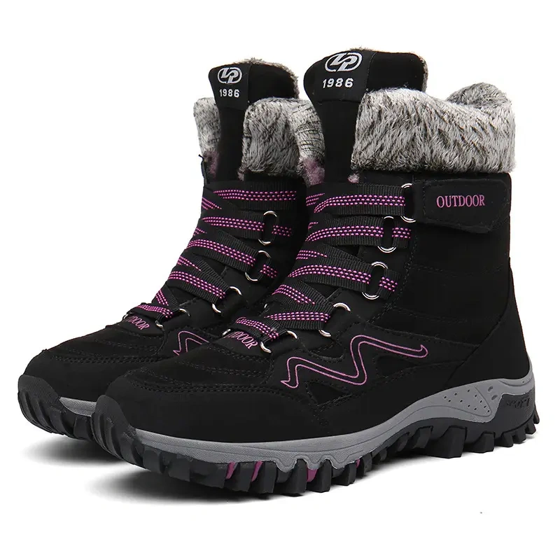 Large size lovers snow boots cotton shoes wholesale winter plush cotton shoes outdoor sports shoes