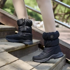 ong and tube-shaped men's shoes walking style men's winter outdoor casual warm shoes women snow boots