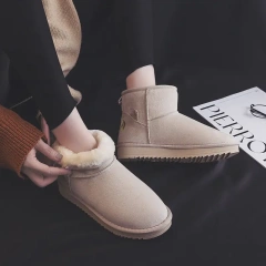 Snow boots for women's anti slip winter plush new fashion warm short boots