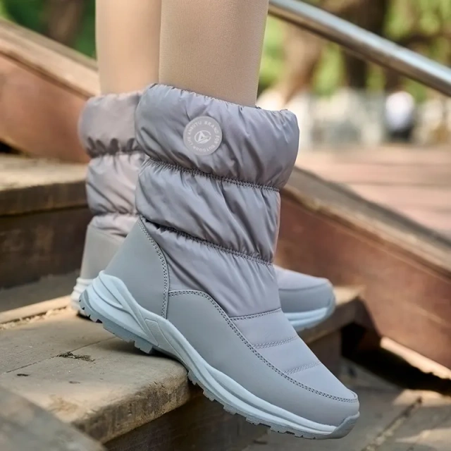 ong and tube-shaped men's shoes walking style men's winter outdoor casual warm shoes women snow boots